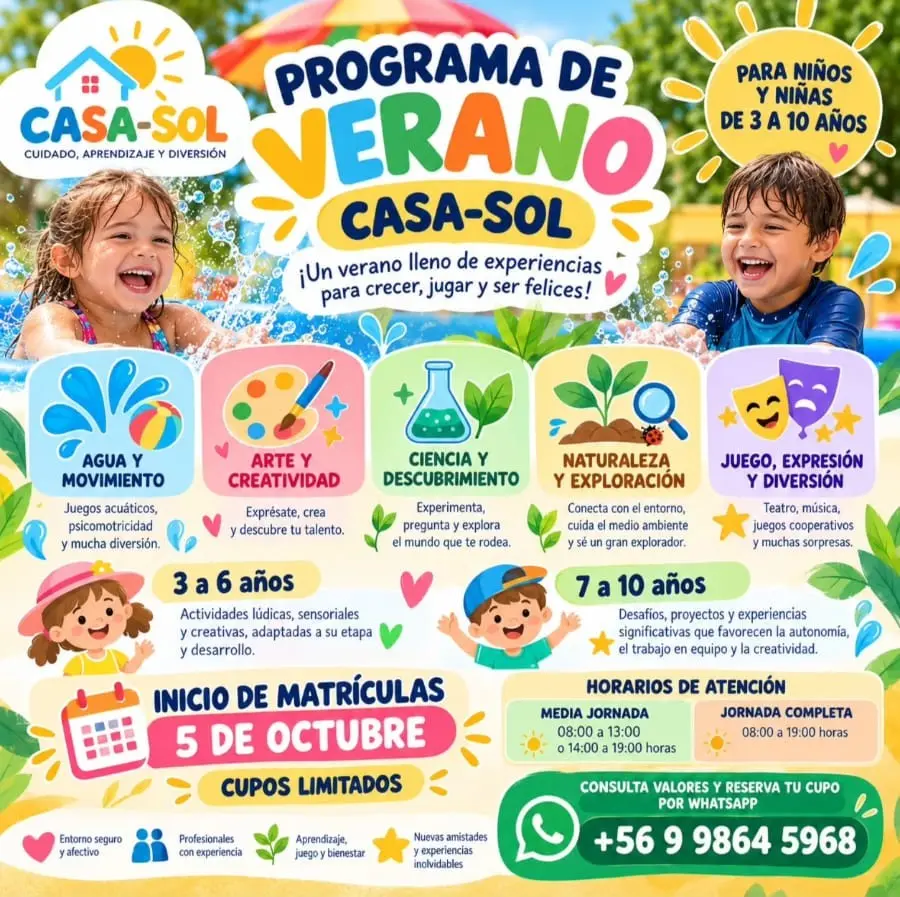 Programa de Verano Casa Sol Maipú
